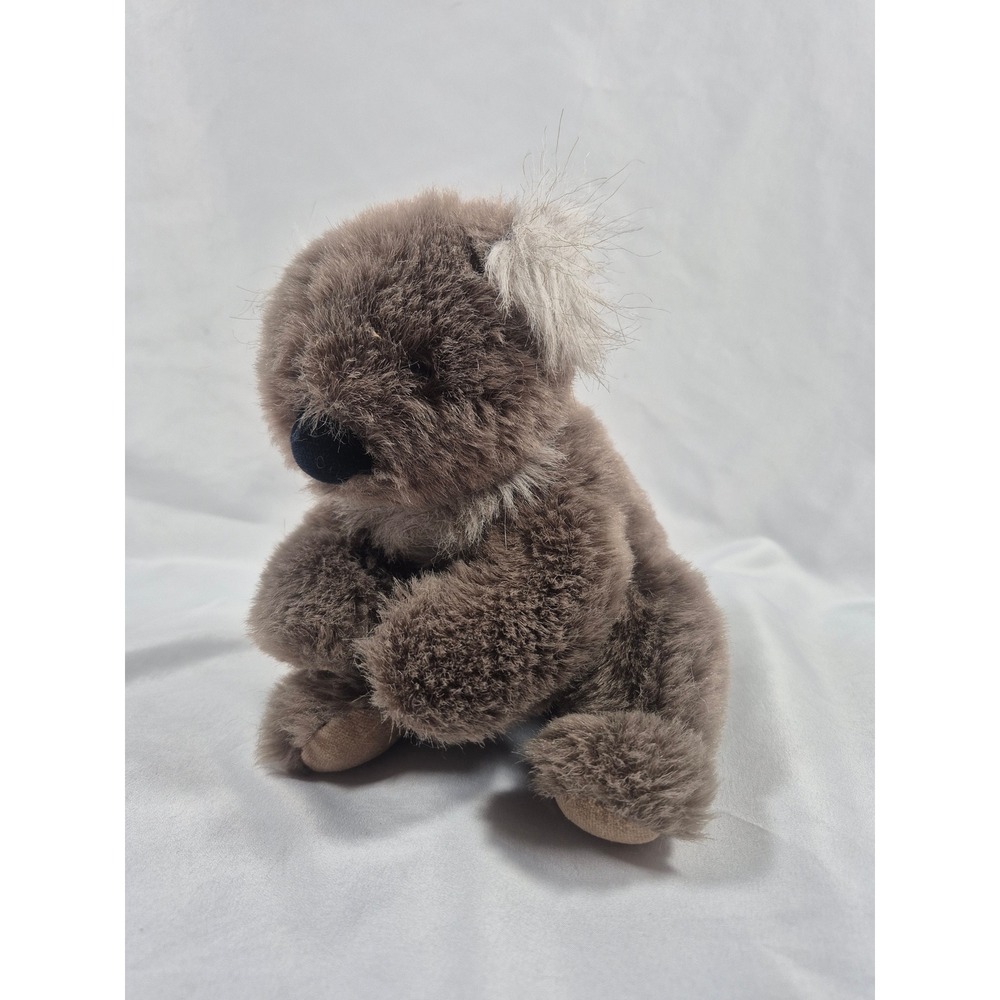Vintage 1986 Gund Koala Gray Body White Ears Black Nose 8in Plush Stuffed Animal